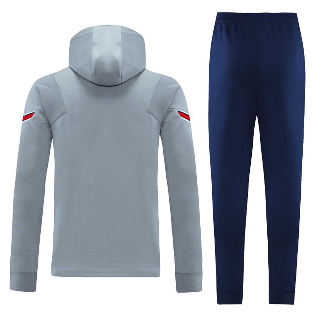 PSG Hoodie Training Kit (Jacket+Pants) Gray 2021/22 | MineJerseys
