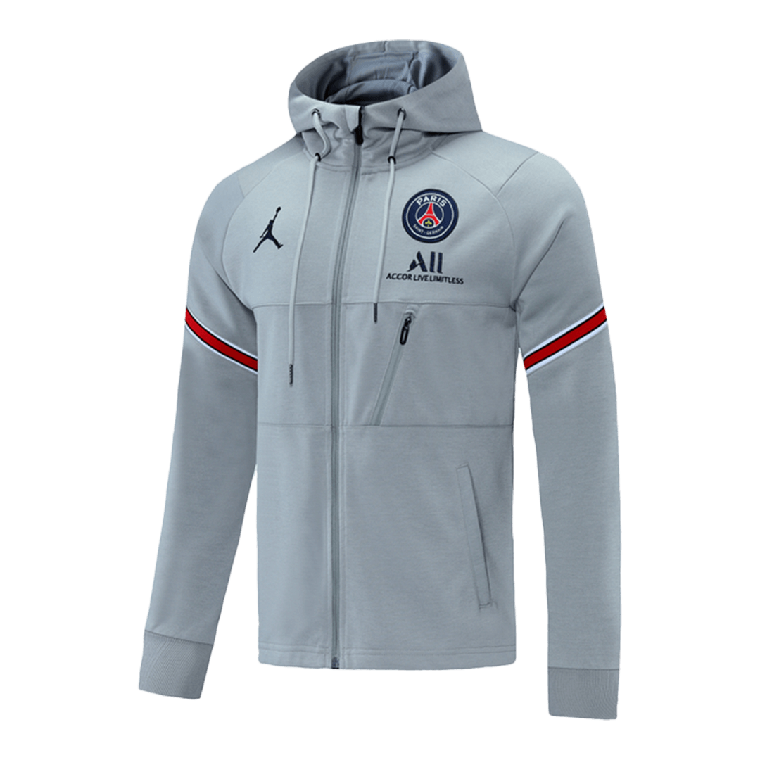 PSG Hoodie Jacket Gray 2021/22