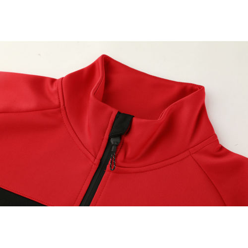 21/22 AC Milan Black&Red High Neck Collar Training Jacket