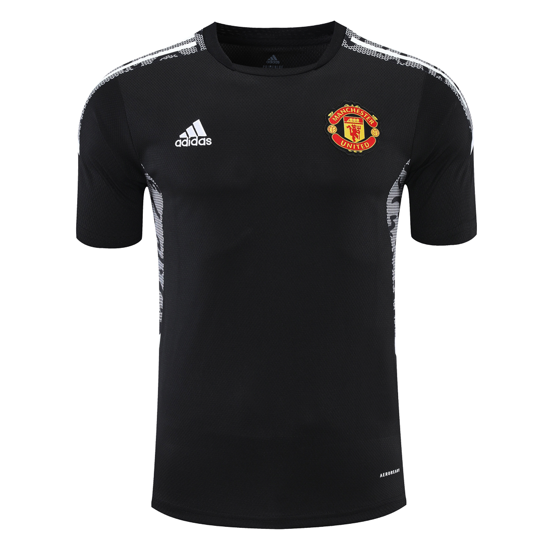 Manchester United Training Soccer Jersey Kit(Jersey+Shorts) Black 2021/22