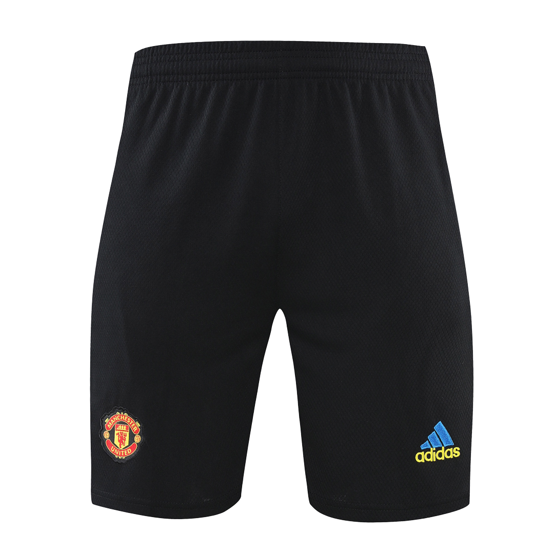 Manchester United  Soccer Jersey Training Kit(Jersey+Shorts) Blue&Black 2021/22