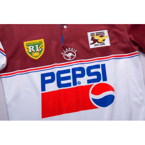 ClassicSportsKit 1996 Manly Warringah Sea Eagles Retro Rugby Jersey Shirt