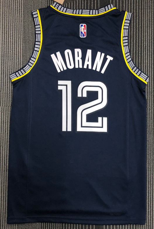 Nike Men's Memphis Grizzlies Ja Morant #12 White Dri-Fit Swingman Jersey, Small