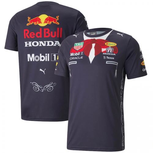 Red Bull F1 Racing Team T Shirt Black 21 Minejerseys
