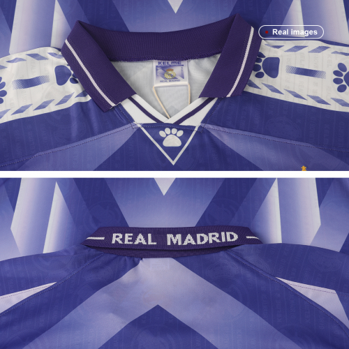 Real Madrid Retro Soccer Jersey Away 1996/97
