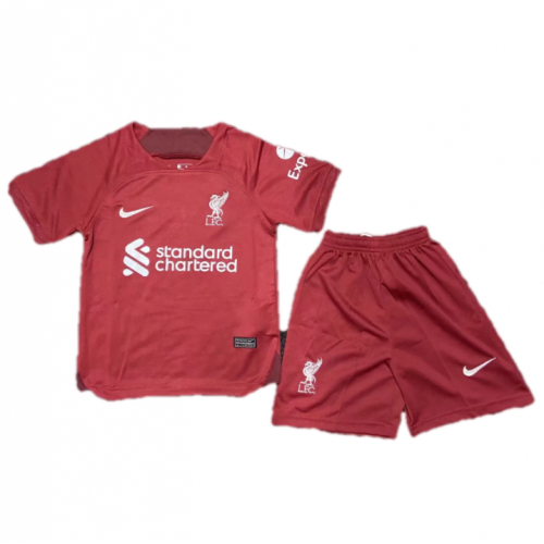 Liverpool Kids Soccer Jersey Home Kit(Jersey+Shorts) 2022/23
