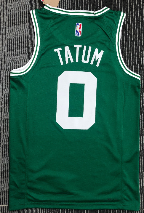 Nike Men's Boston Celtics Jayson Tatum #0 Green Dri-Fit Swingman Jersey, Small