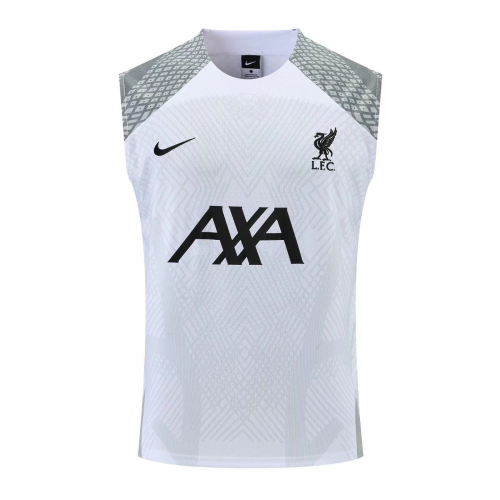 Liverpool Sleeveless Training Kit (Top+Shorts) White 2022/23