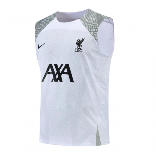 Liverpool Sleeveless Training Kit (Top+Shorts) White 2022/23