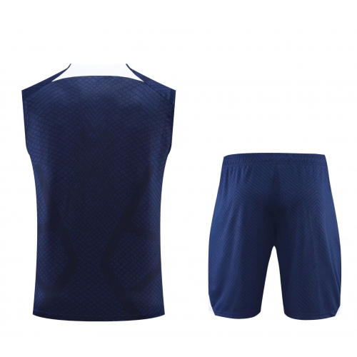 PSG Sleeveless Training Kit (Top+Shorts) Navy 2022/23