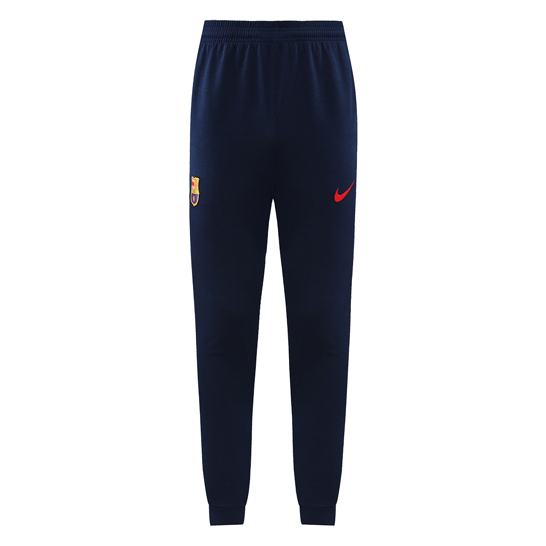 Barcelona Hoodie Sweatshirt Kit(Top+Pants) Cyan&Navy 2022/23
