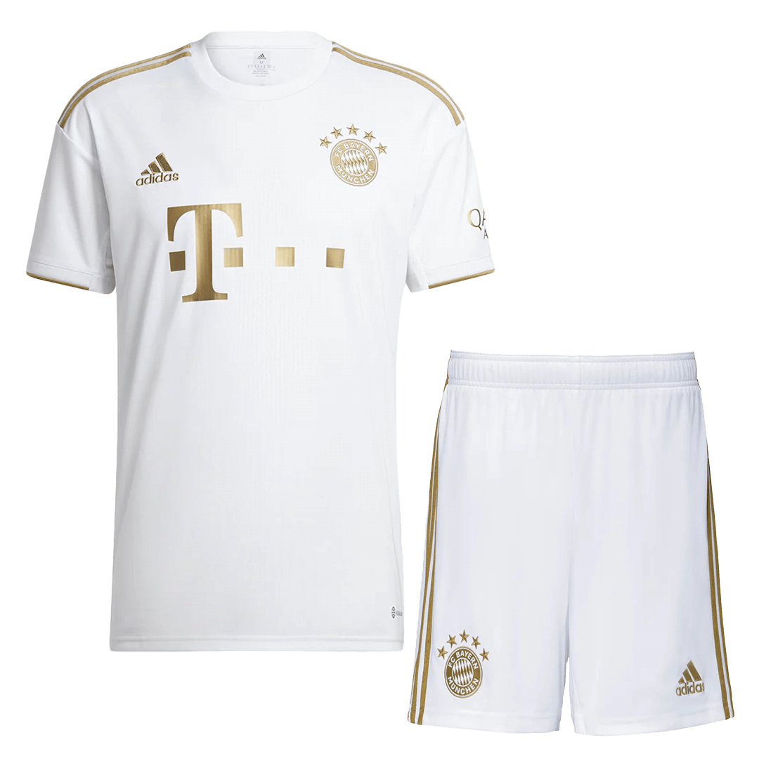 Bayern Munich Jersey Away Whole Kit(Jersey+Shorts+Socks) Replica 2022/23