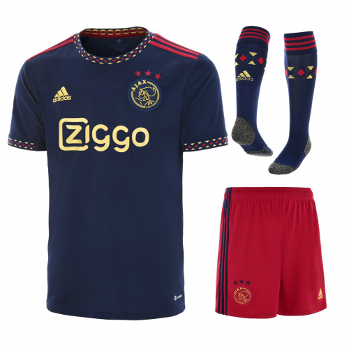Ajax Soccer Jersey Away Whole Kit(Jersey+Shorts+Socks) Replica 2022/23