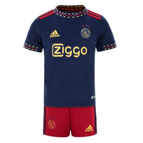 Mens gelei Cokes Ajax Kids Jersey Away Kit(Jersey+Shorts) Replica 2022/23 | MineJerseys