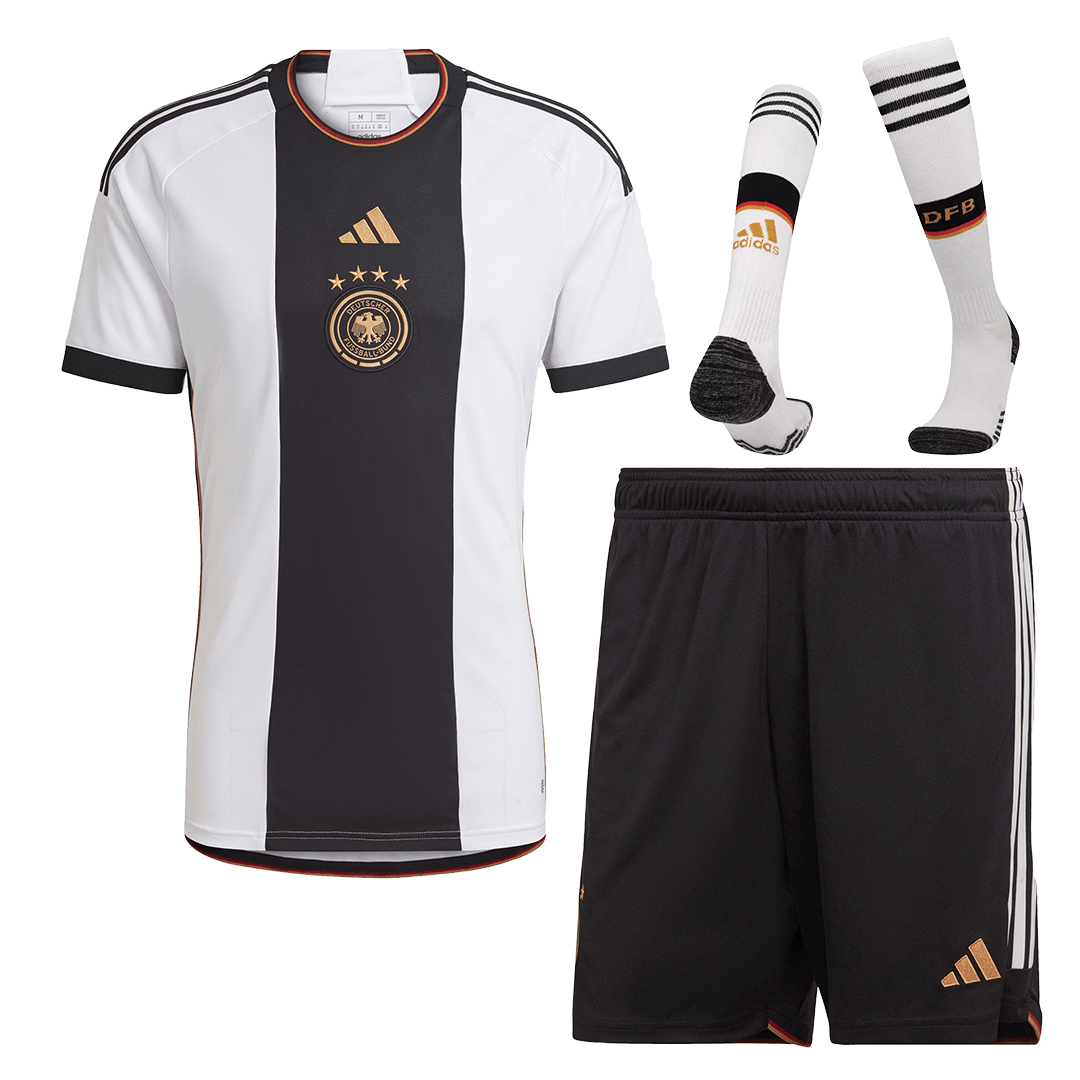 Germany Jersey Home Whole Kit(Jersey+Shorts+Socks) Replica World Cup 2022