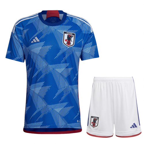 Japan Soccer Jersey Home Kit(Jersey+Shorts) Replica World Cup 2022