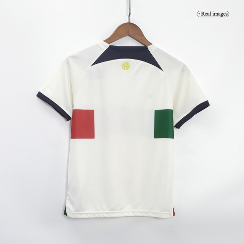 Portugal Kids Jersey Away Kit(Jersey+Shorts) Replica 2022