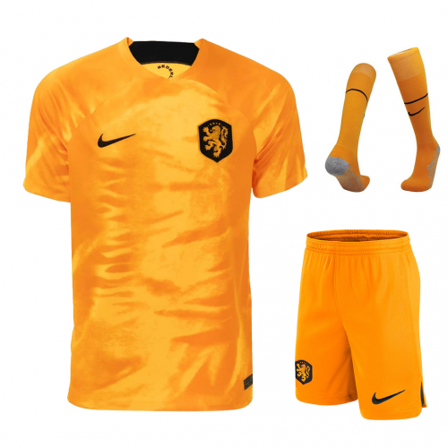 Onaangenaam Verloren hart walvis Netherlands Soccer Jersey Home Whole Kit(Jersey+Shorts+Socks) Replica World  Cup 2022 | MineJerseys