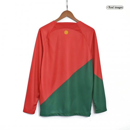 Portugal National Soccer 2022 World Cup Red And Green Home Replica Jersey