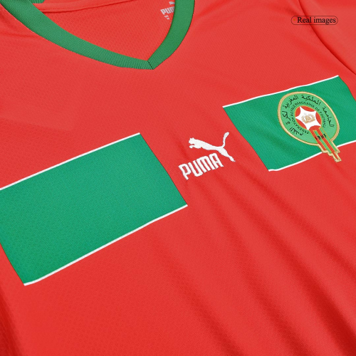 Men's Puma Red Morocco National Team 2022/23 Home Replica Jersey