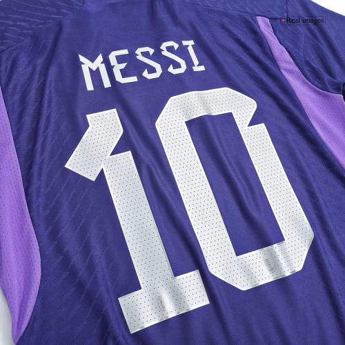 Argentina MESSI #10 Away 3 Stars Jersey Player's Version 2022/23