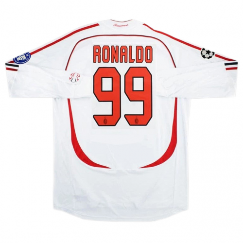 AC MILAN 2006 - 2007 UCL FINAL AWAY LONG SLEEVE RETRO FOOTBALL