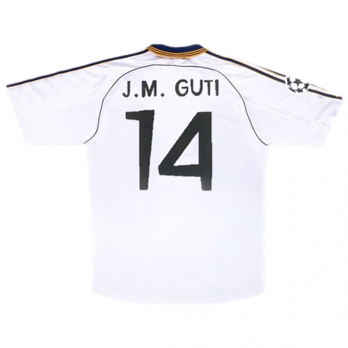 Real Madrid J.M. GUTI #14 Retro Jersey Home 1998/00