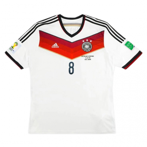 Germany Mesut Ozil Retro Jersey Home World Cup 2014