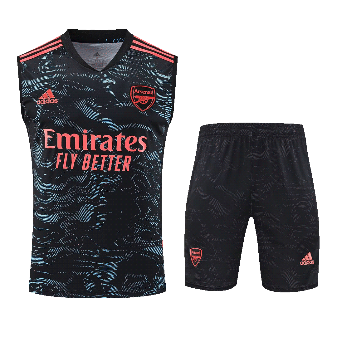 Arsenal Sleeveless Training Kit (Top+Shorts) Black 2022/23