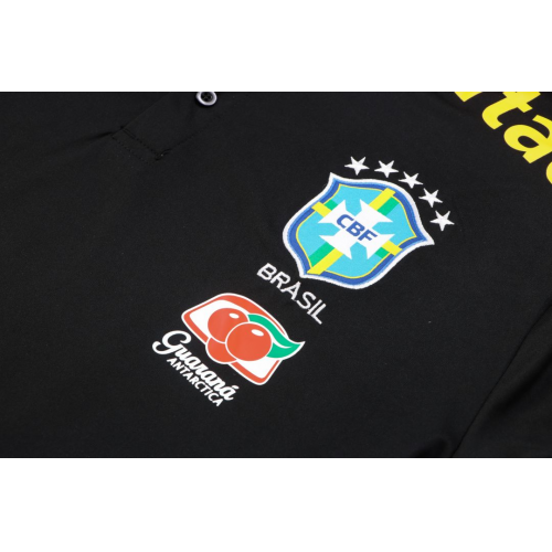 Brazil Polo Shirt Black 2022/23