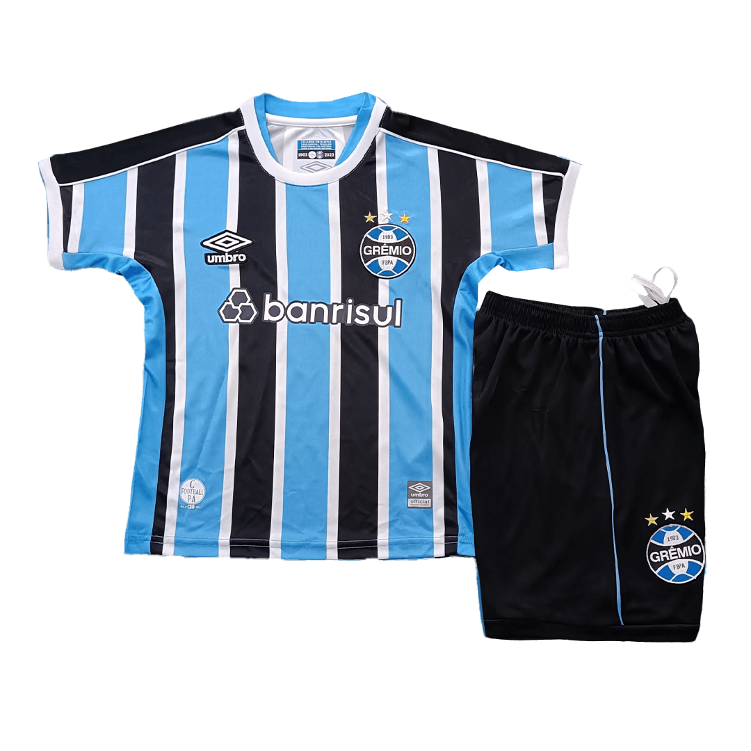 Kids Grêmio FBPA Home Kit Jersey+Shorts 2023/24