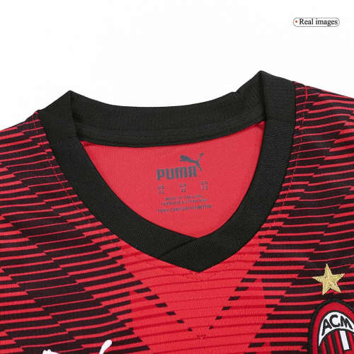 Kids AC Milan Jersey Home Kit 2023/24