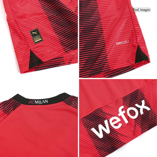 Kids AC Milan Jersey Home Kit 2023/24