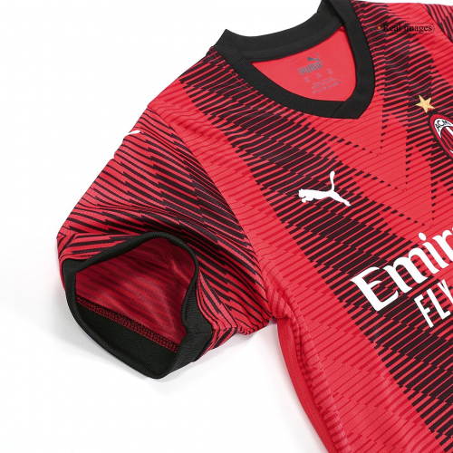 Kids AC Milan Jersey Home Kit 2023/24