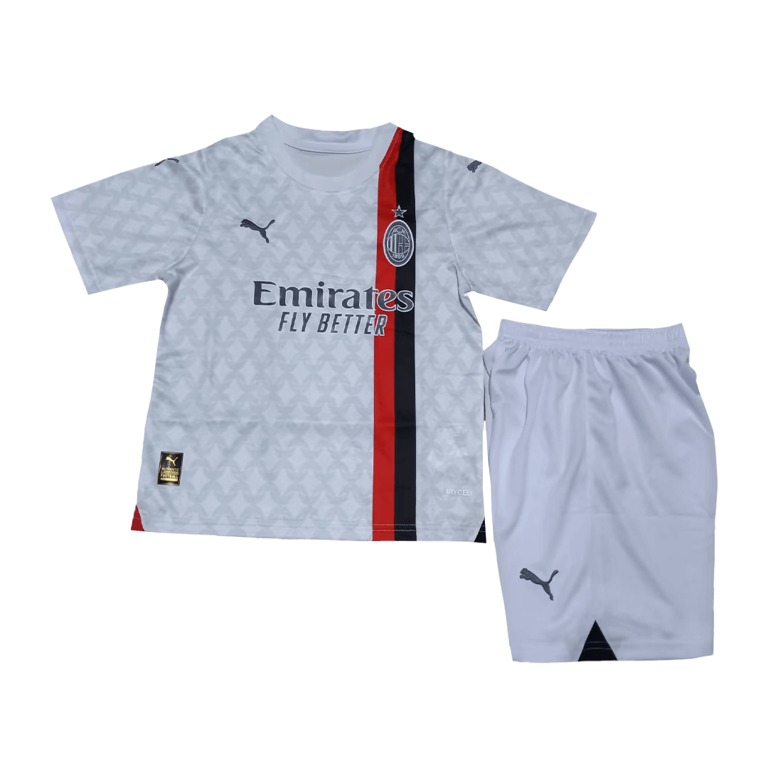 Kids AC Milan Away Whole Kit Jersey+Shorts+Socks 2023/24