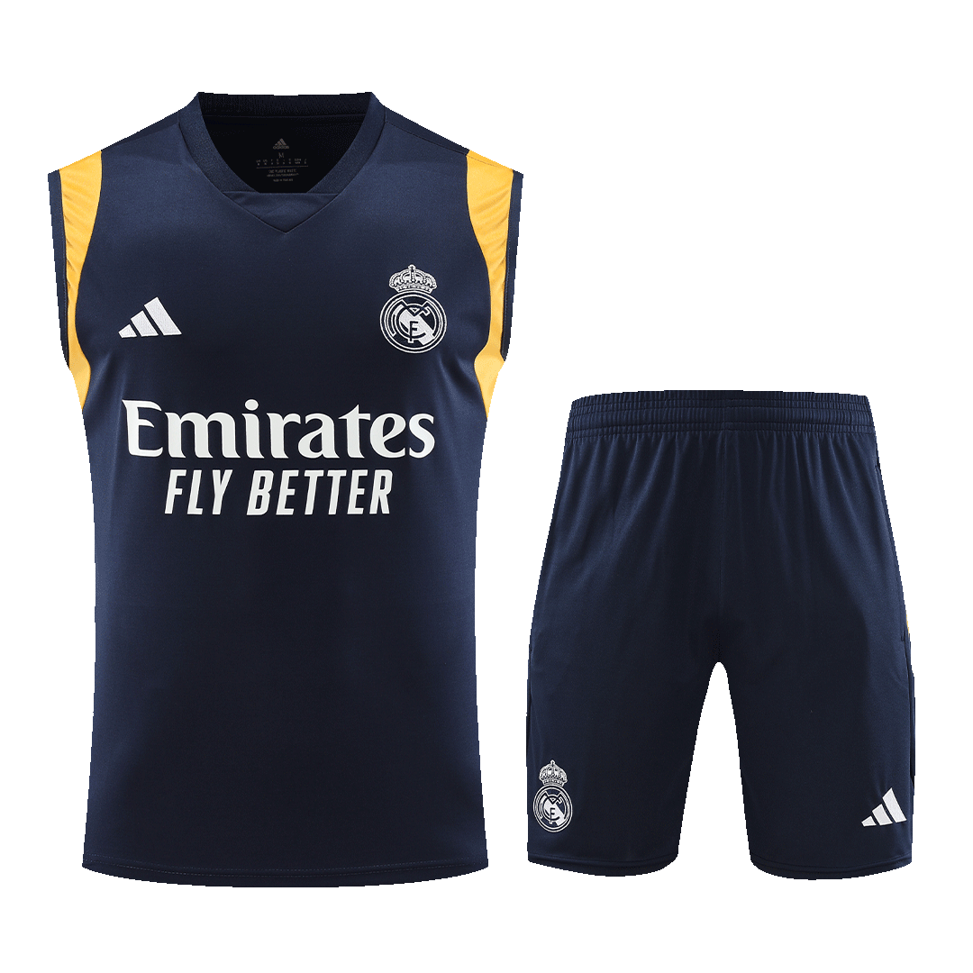 Real Madrid Sleeveless Training Kit (Top+Shorts) Navy 2023/24