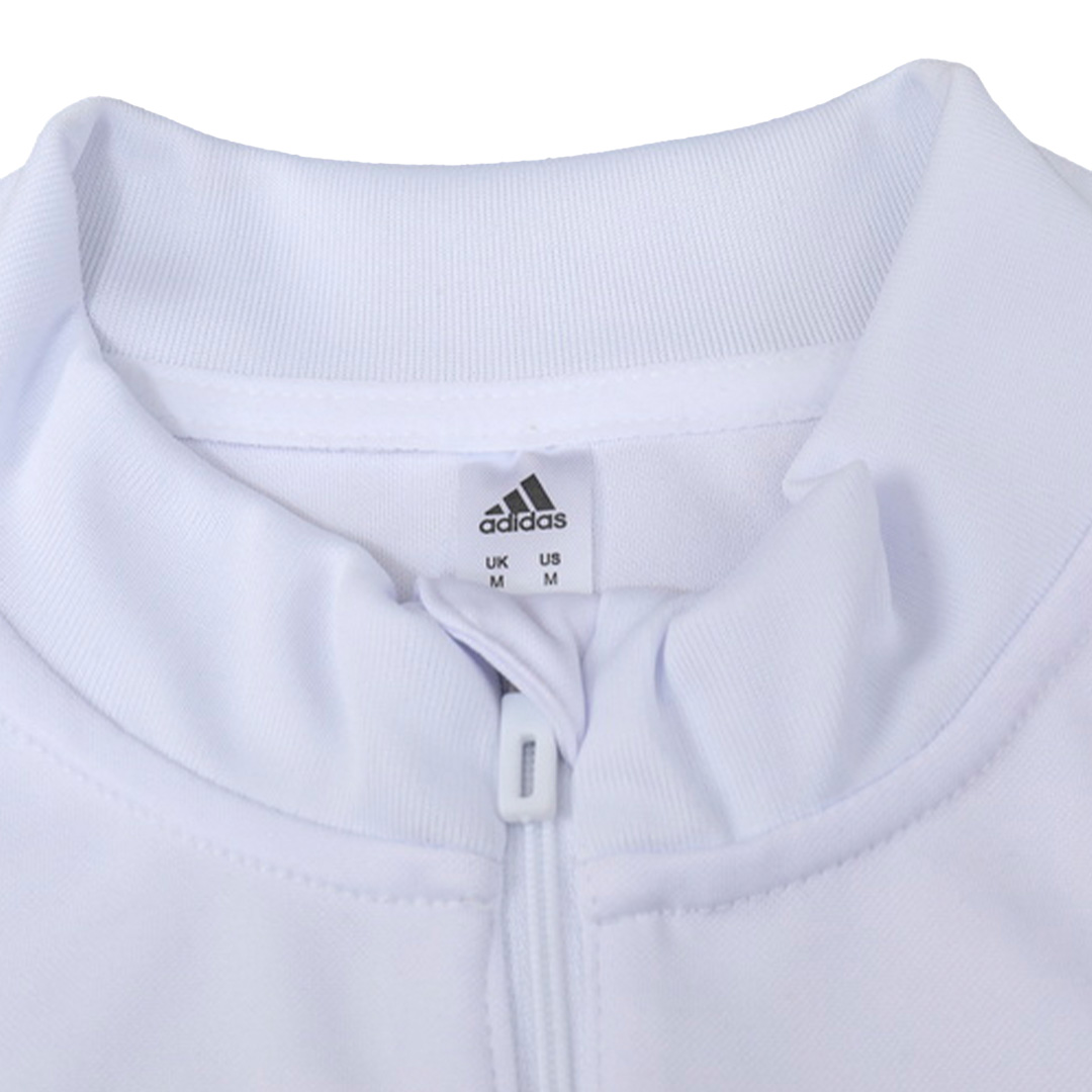 Kids Juventus Zipper Sweatshirt Kit(Top+Pants) White 2023/24