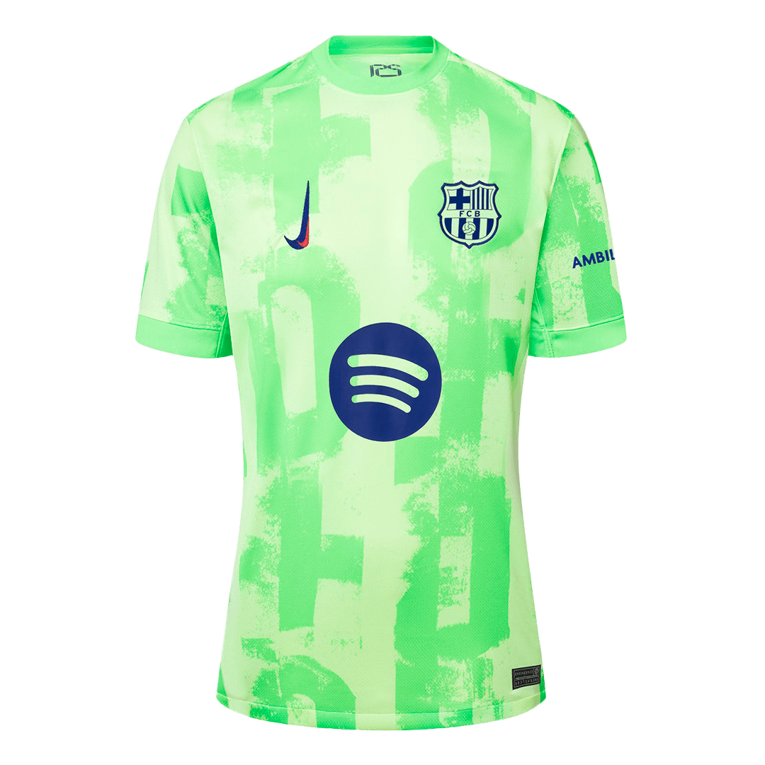 LAMINE YAMAL #19 Barcelona Spotify Logo Without Text Third Jersey 2024/25 - UCL Font