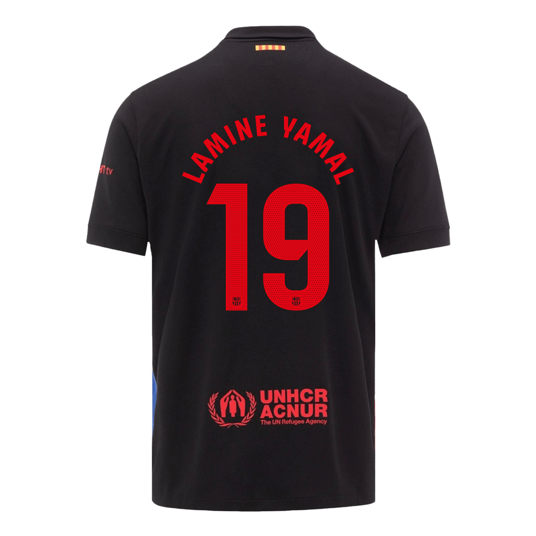 LAMINE YAMAL #19 Barcelona Away Spotify Logo Without Text Jersey 2024/25