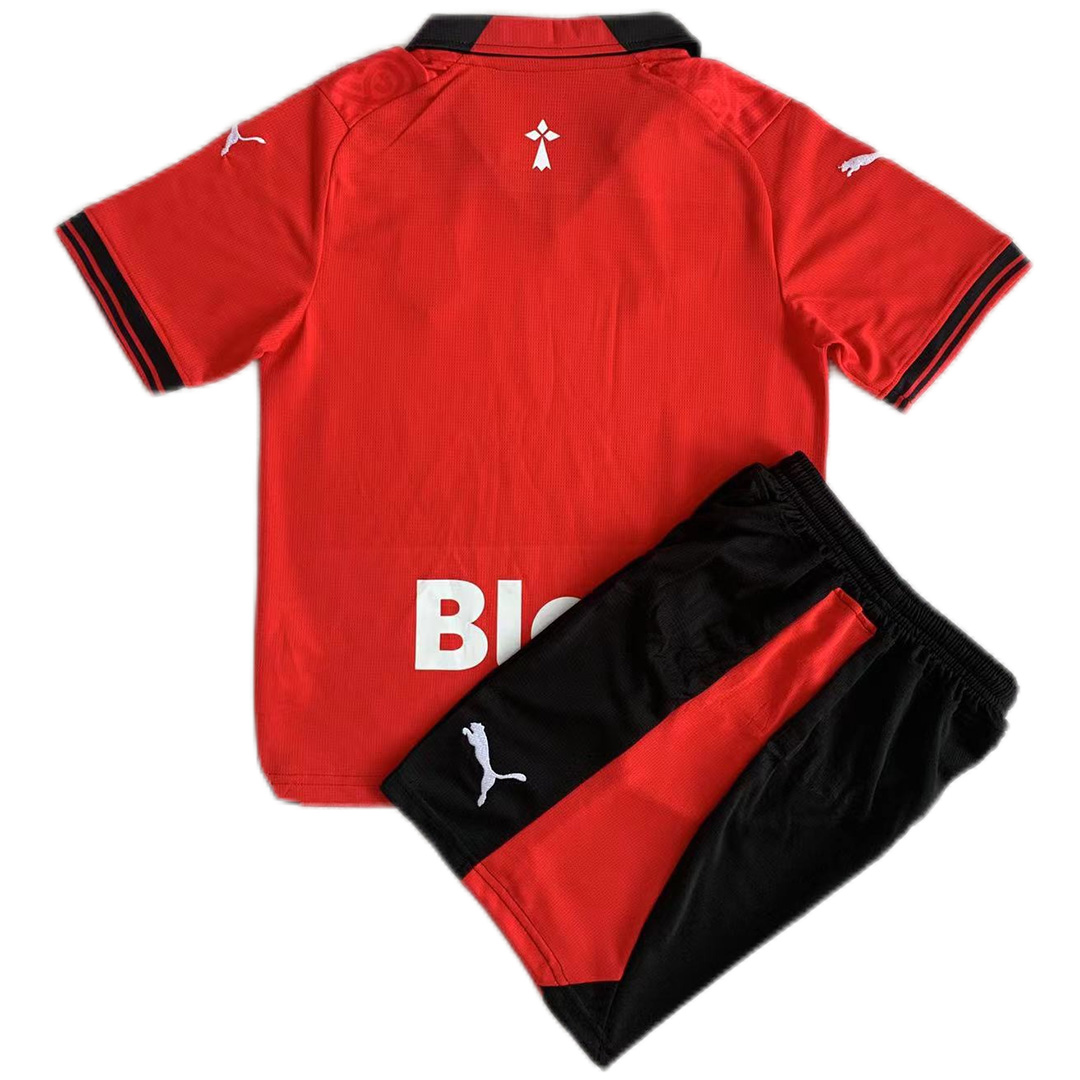 Kids Stade Rennais Home Kit Jersey+Short 2023/24