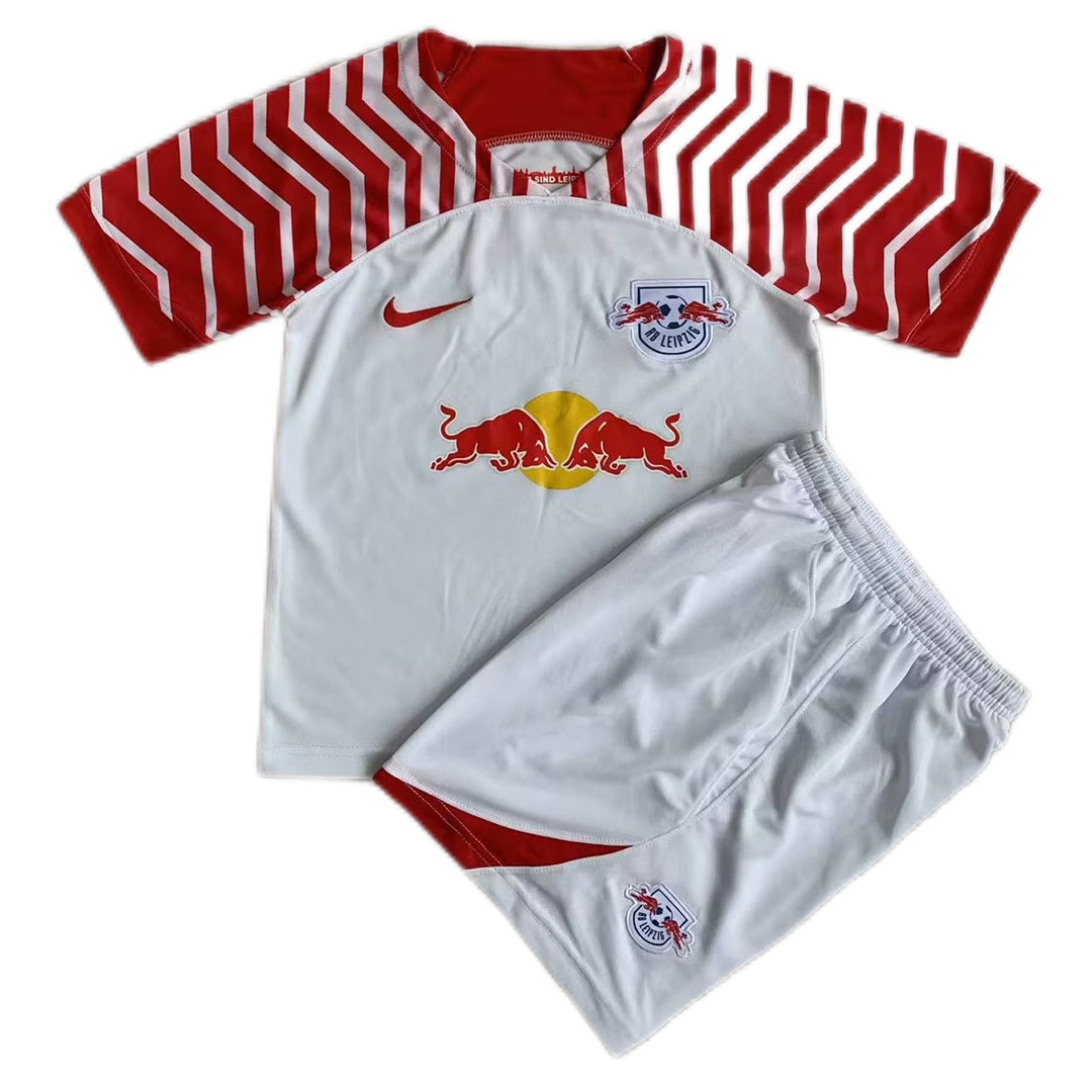 Kids RB Leipzig Home Jersey Kit 2023/24