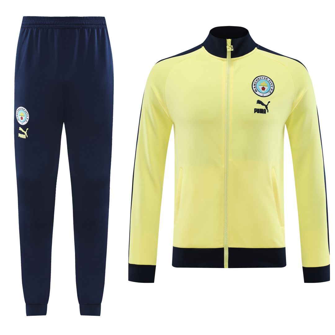 Manchester City Training Kit (Jacket+Pants) Yellow 2023/24