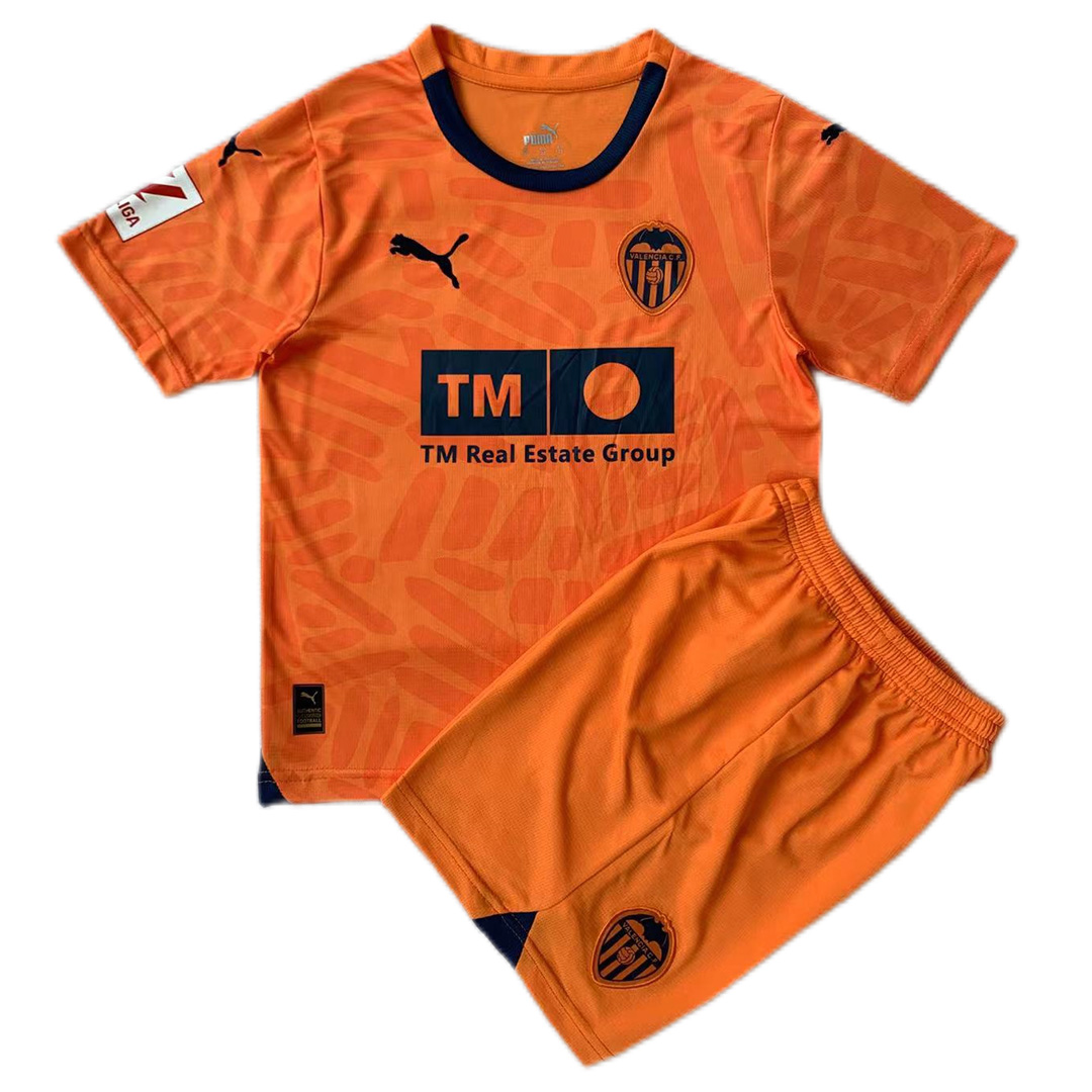 Kids Valencia Third Kit Jersey+Shorts 2023/24