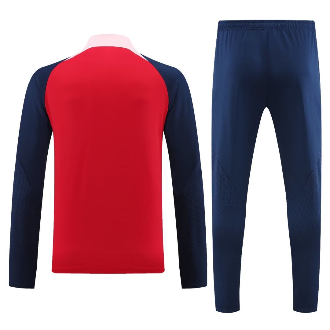 Atletico Madrid Zipper Sweatshirt Kit(Top+Pants) Red 2023/24