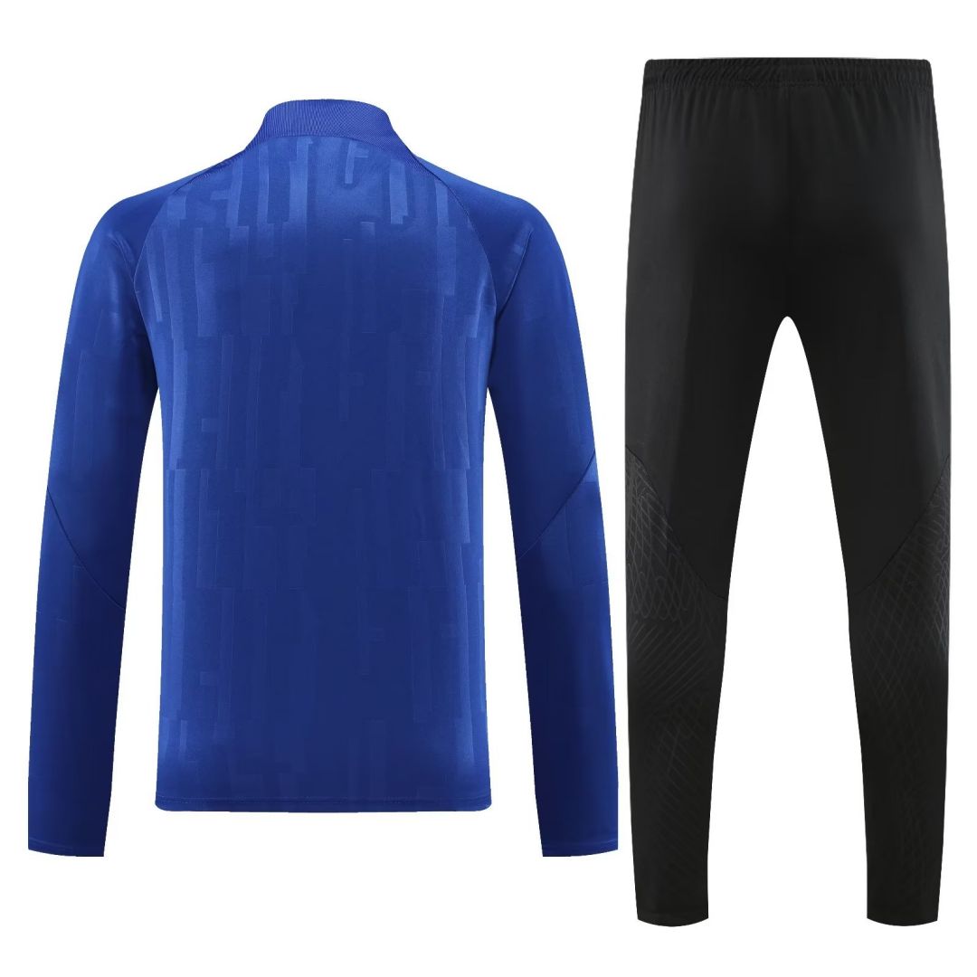Inter Milan Zipper Sweatshirt Kit(Top+Pants) Blue 2023/24