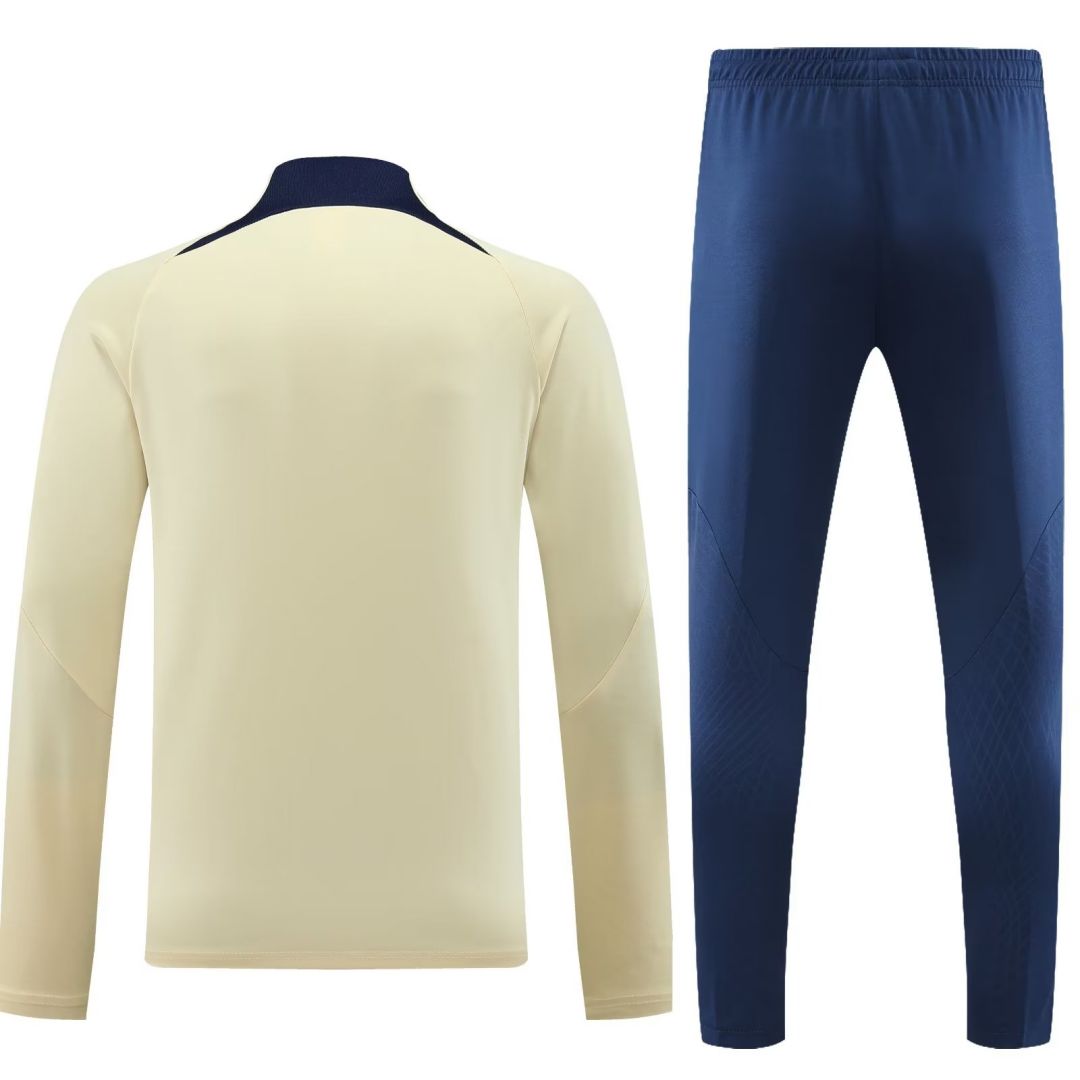 PSG Zipper Sweatshirt Kit(Top+Pants) Yellow 2023/24