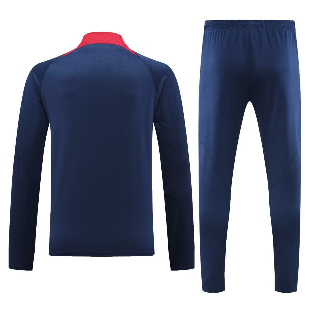 PSG Zipper Sweatshirt Kit(Top+Pants) Navy 2023/24