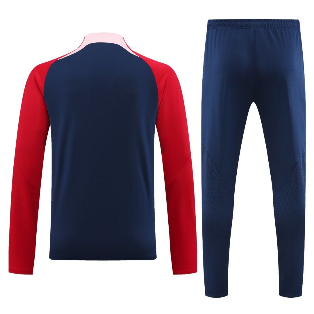 Atletico Madrid Zipper Sweatshirt Kit(Top+Pants) Navy 2023/24