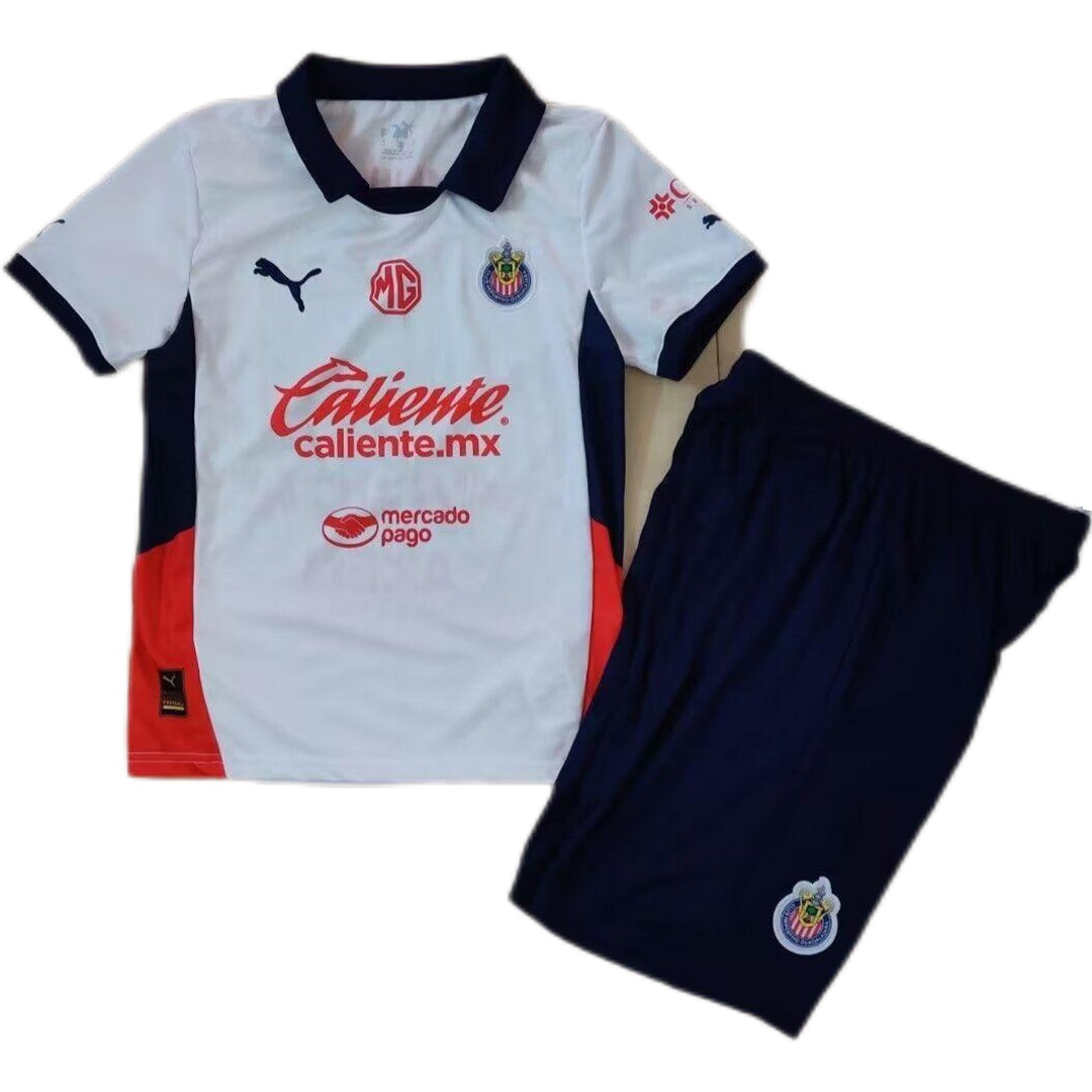 Kids Chivas Away Kit(Jersey+Shorts) 2024/25