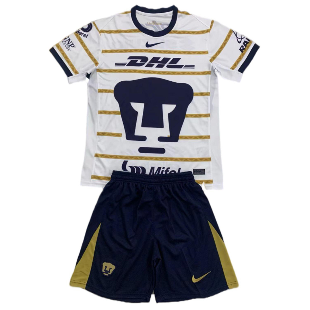 Kids Pumas UNAM Home Kit Jersey+Shorts 2024/25